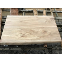 Leimholzplatte, Tischplatte, Waschtischplatte, Rüster, Ulme, Massivholz, 80x40x4,5cm, naturbelassen, ungeölt 